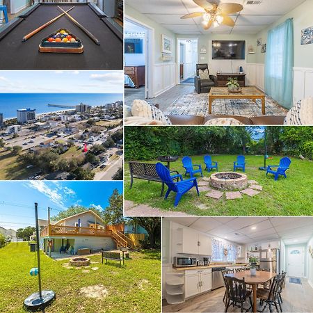Gorgeous Centrally Located Ocean View 2 King, Huge Private Yard & Deck, Firepit, Bbq, & Game Tables Myrtle Beach Buitenkant foto