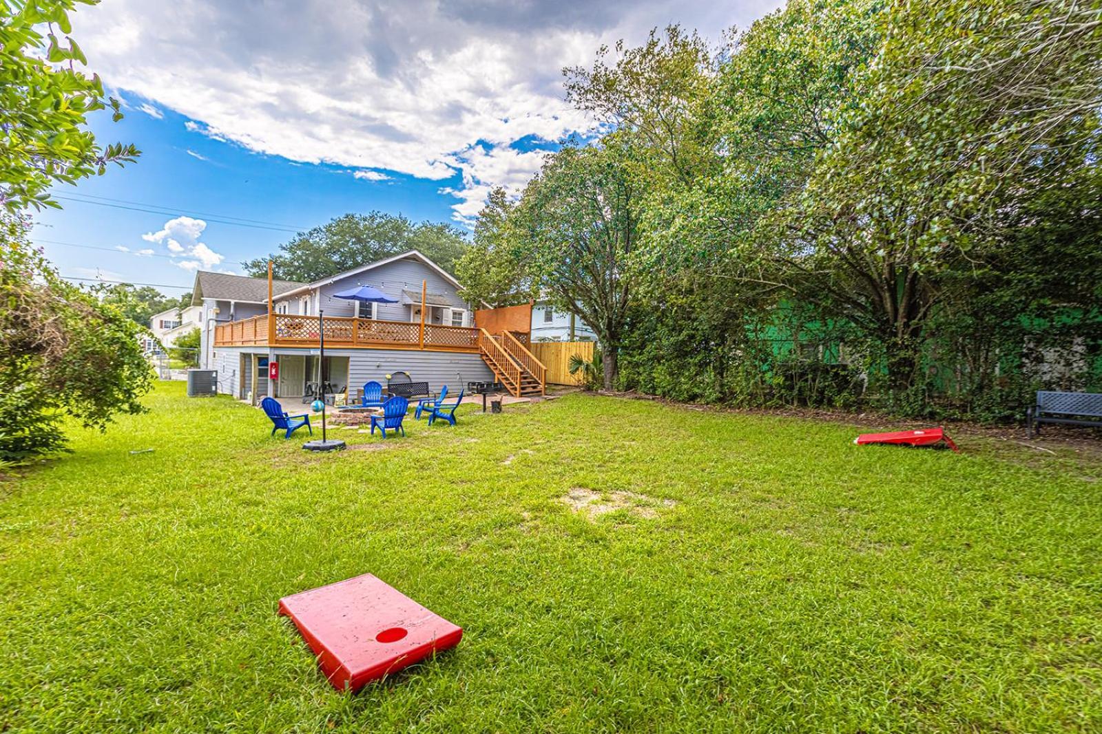 Gorgeous Centrally Located Ocean View 2 King, Huge Private Yard & Deck, Firepit, Bbq, & Game Tables Myrtle Beach Buitenkant foto