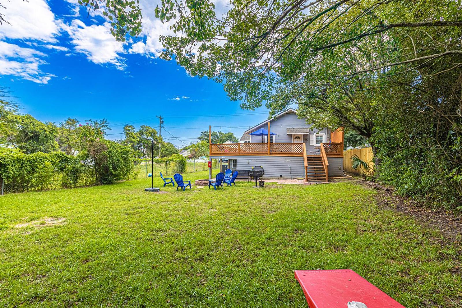 Gorgeous Centrally Located Ocean View 2 King, Huge Private Yard & Deck, Firepit, Bbq, & Game Tables Myrtle Beach Buitenkant foto